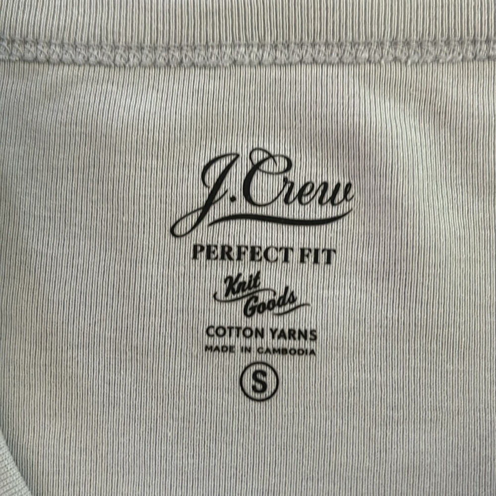 J.Crew Slim perfect T-shirt Pale Sky Small - Picture 5 of 9